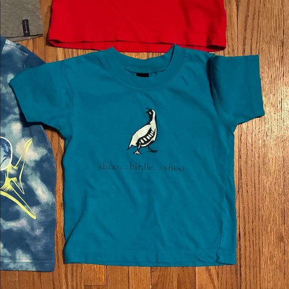 Assorted Kids T-Shirt Collection - Black, Gray, Red, Cream, Blue - Picture 7 of 14